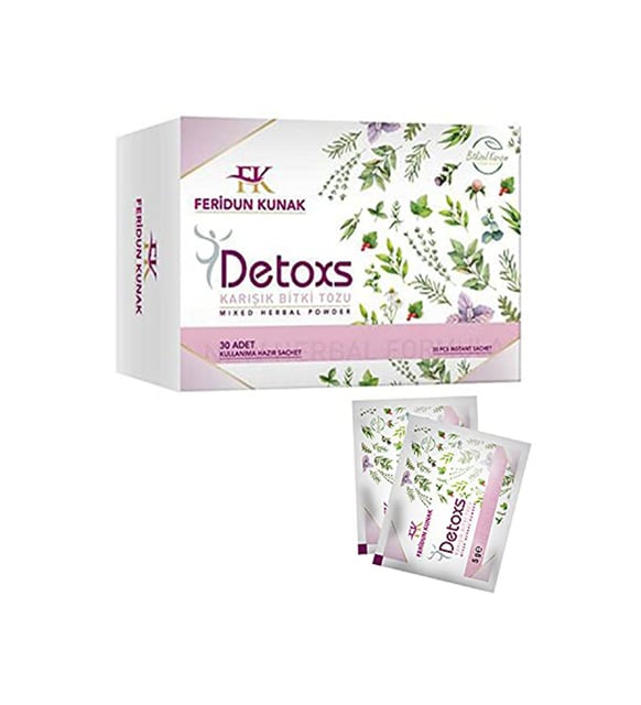 Feridun Kunak Detox Tea – Natural Herbal Detox 60 Bags | Fat Burn & Cleanse
