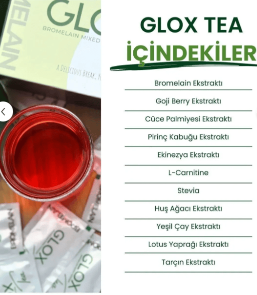 Glox Tea – Natural Herbal Detox Tea 60 Bags | Digestion & Balance