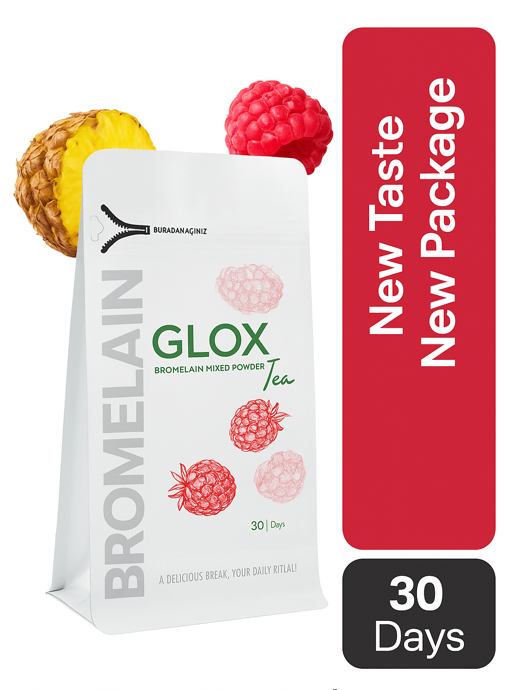 Glox Tea – Natural Herbal Detox Tea 60 Bags | Digestion & Balance