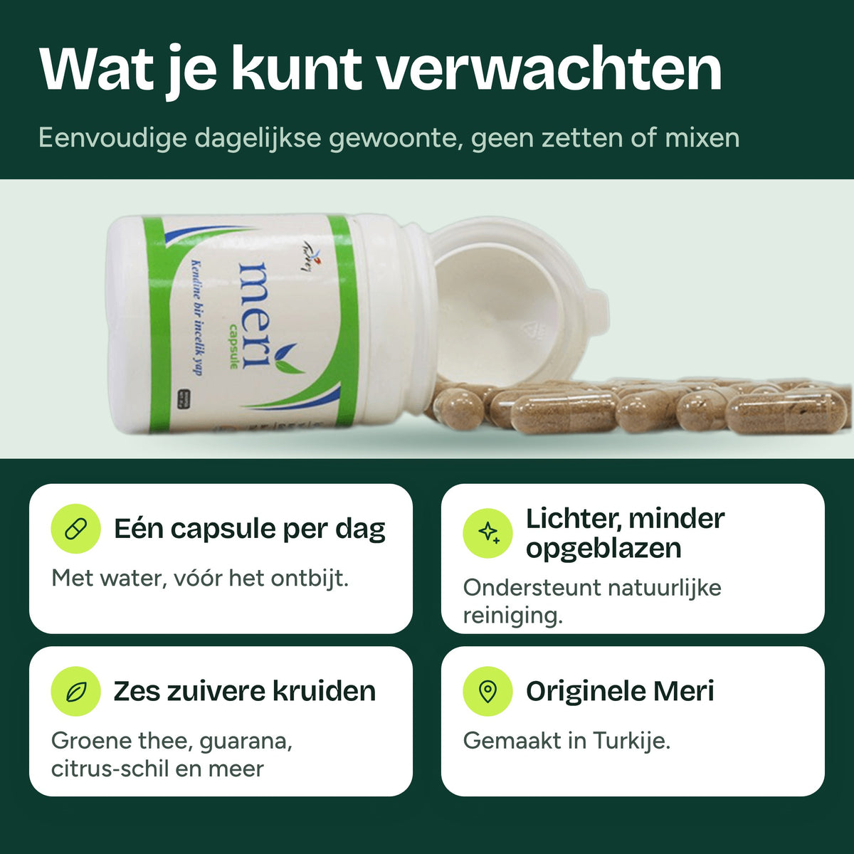 Wat je kunt verwachten van Meri Detox Capsule als eenvoudige dagelijkse gewoonte
